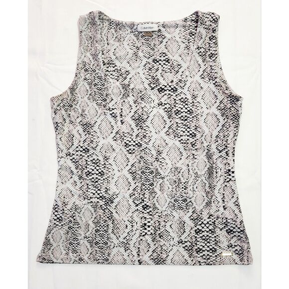 Calvin Klein Tops - Calvin Klein Sleeveless Top Snake Print Size M